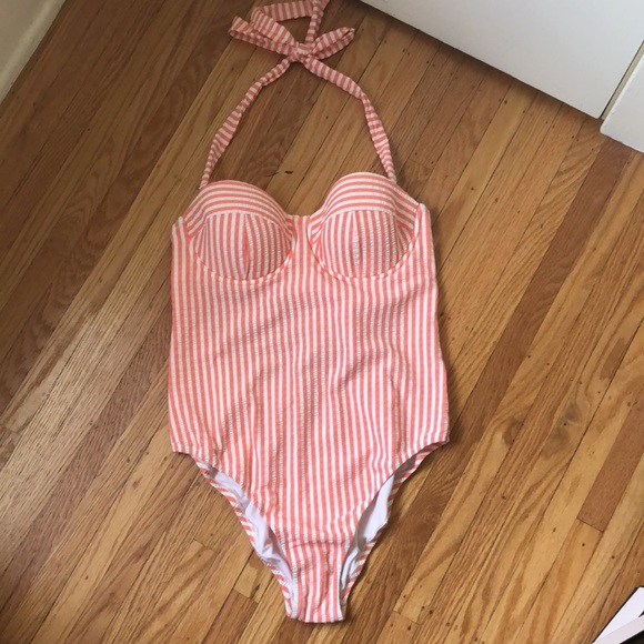 NWT J.Crew Sofia Striped Underwire Tank Suit, 12 - Picture 3 of 14